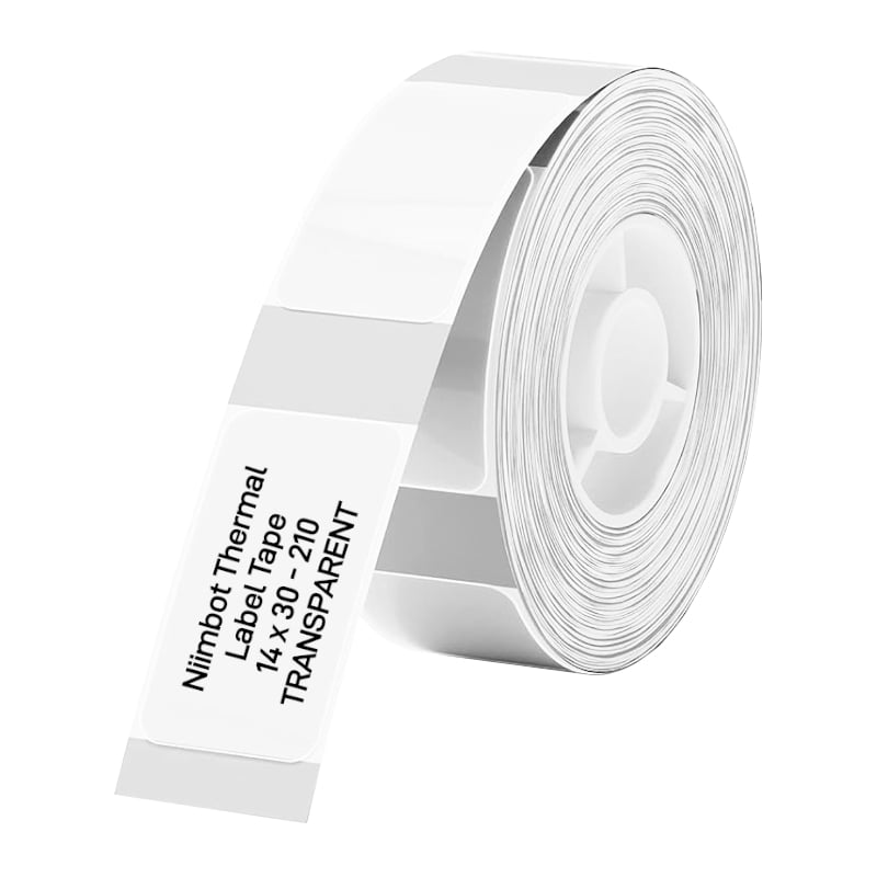 NIIMBOT D11/D110/D101/H1S Thermal Label 14x30mm – 210 Labels Per Roll – Transparent NIIMBOT D11/D110/D101/H1S Thermal Label 14x30mm - 210 Labels Per Roll - Transparent