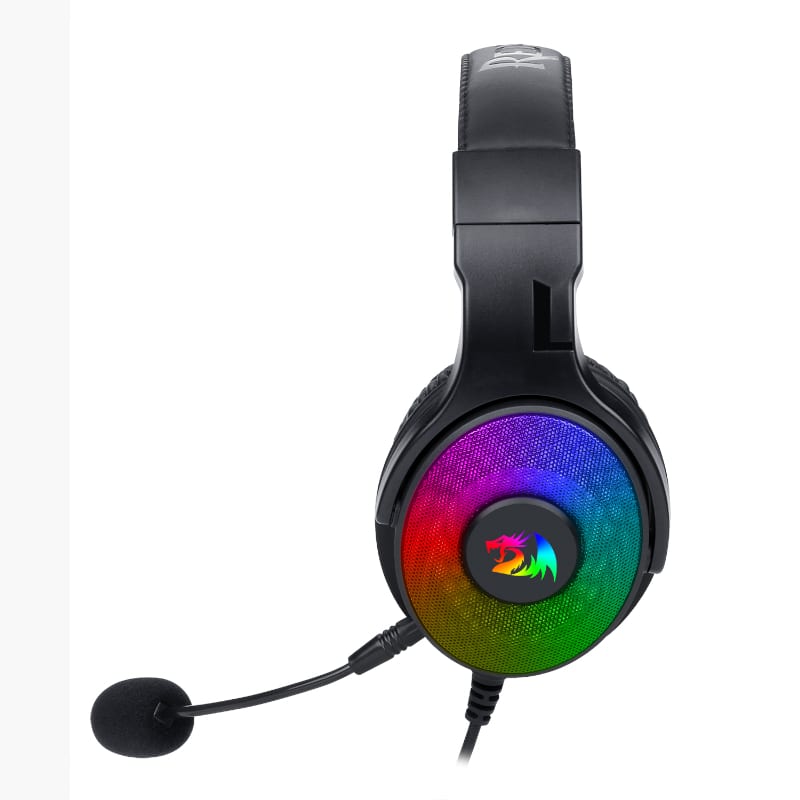 REDRAGON Over-Ear PANDORA USB (Power Only)|Aux (Mic and Headset) RGB Gaming Headset – Black REDRAGON Over-Ear PANDORA USB (Power Only)|Aux (Mic and Headset) RGB Gaming Headset - Black - Image 2