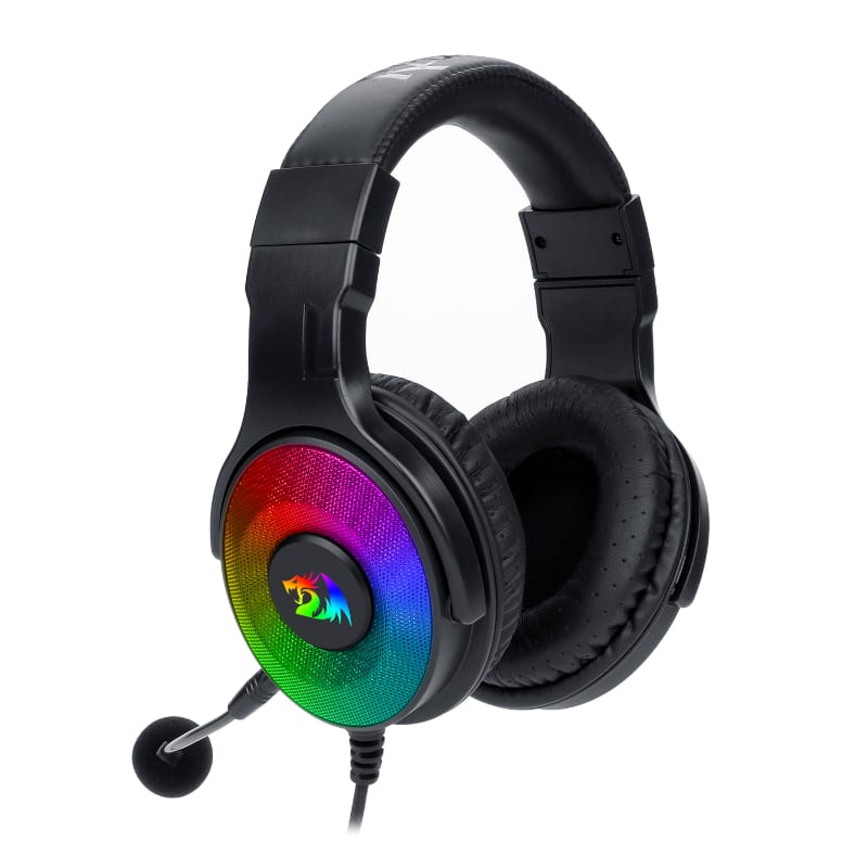 REDRAGON Over-Ear PANDORA USB (Power Only)|Aux (Mic and Headset) RGB Gaming Headset – Black REDRAGON Over-Ear PANDORA USB (Power Only)|Aux (Mic and Headset) RGB Gaming Headset - Black - Image 3