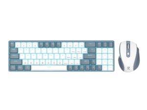 Redragon BS8772 Wireless Keyboard and Mouse Combo - Grey/White