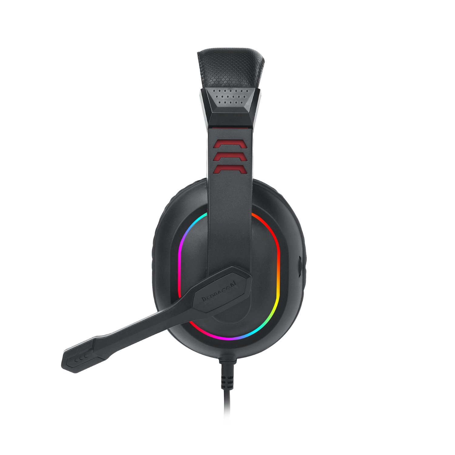 Redragon Over-Ear ARES Aux RGB Gaming Headset – Black Redragon Over-Ear ARES Aux RGB Gaming Headset - Black - Image 6