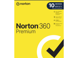Norton 360 Premium 75GB – 10 Devices (Physical Package)