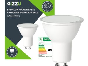 Gizzu Everglow Rechargeable Warm White Emergency Downlight Bulb