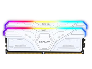 Geil Gemini RGB 64GB KIT(2X32GB) 6000MHz DDR5 Desktop Gaming Memory - Grey
