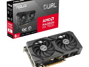 ASUS Dual Radeon RX 7600 EVO OC Edition 8GB GDDR6 Graphics Card
