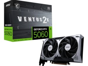 MSI GeForce RTX 5060 VENTUS 2X OC 8GB GDDR7 Graphics Card