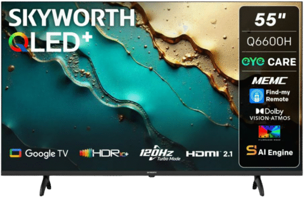 Skyworth 55-Inch QLED Google LED TV