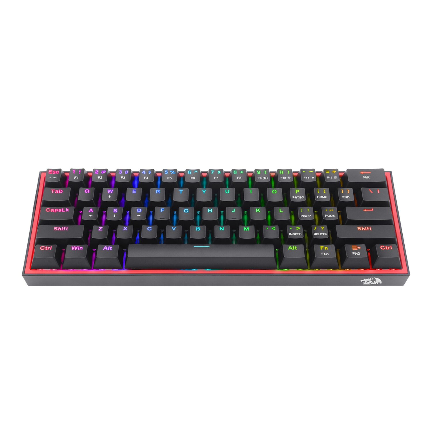 Redragon K616 FIZZ Pro 61-Key RGB Mechanical Gaming Keyboard – Black (60%, RGB, Wireless/Wired, Hot-Swappable) Redragon K616 FIZZ Pro 61-Key RGB Mechanical Gaming Keyboard – Black (60%, RGB, Wireless/Wired, Hot-Swappable) - Image 2