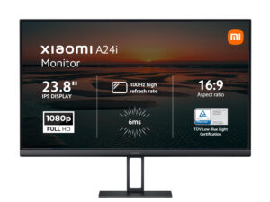 Xiaomi A24i 24" Full HD 1080p IPS Monitor (100Hz, 6ms, 16:9, HDMI/DP, Flicker-Free, and VESA Mount)