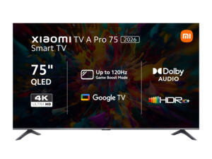 Xiaomi A Pro 75" QLED 4K Smart TV (HDR10+, Google TV, Dolby Audio, 60Hz)